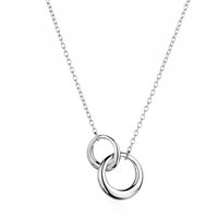 Silver Interlocking Hyperlinks Necklet