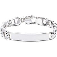 Silver Bar Curb Bracelet