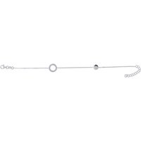 Silver Cubic Zirconia Circle Bracelet