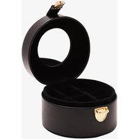 Sophia Black Round Leather Jewellery Box SP3341B