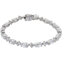 Silver Cubic Zirconia Combined Lower Bracelet
