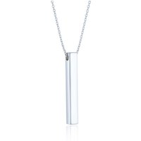 Sterling Silver Bar Necklace