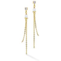 Coeur De Lion Yellow Gold Plated Chain Drop Earrings 5087/21-1522
