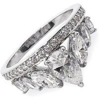 Carat* Solana Pear and Marquise Lower  Ring CR925W-SOLA-5