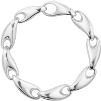 Georg Jensen Mirror Natural Formed Silver Bracelet 20001098