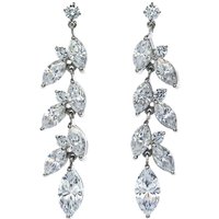 Carat* London Sade Cubic Zirconia Marquise Drop Earrings
