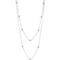 Silver Freshwater Pearl 16-18 inch Necklace