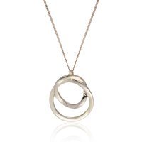 Yellow Gold Plated Double Circle Pendant