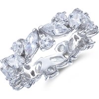 Silver Combine Reduce Cubic Zirconia Ring