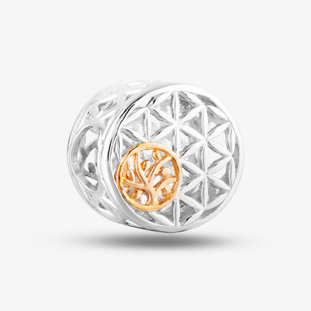 Rosa Lea Triangle Cut-Out Tree Of Life Charm AM-2THB016507