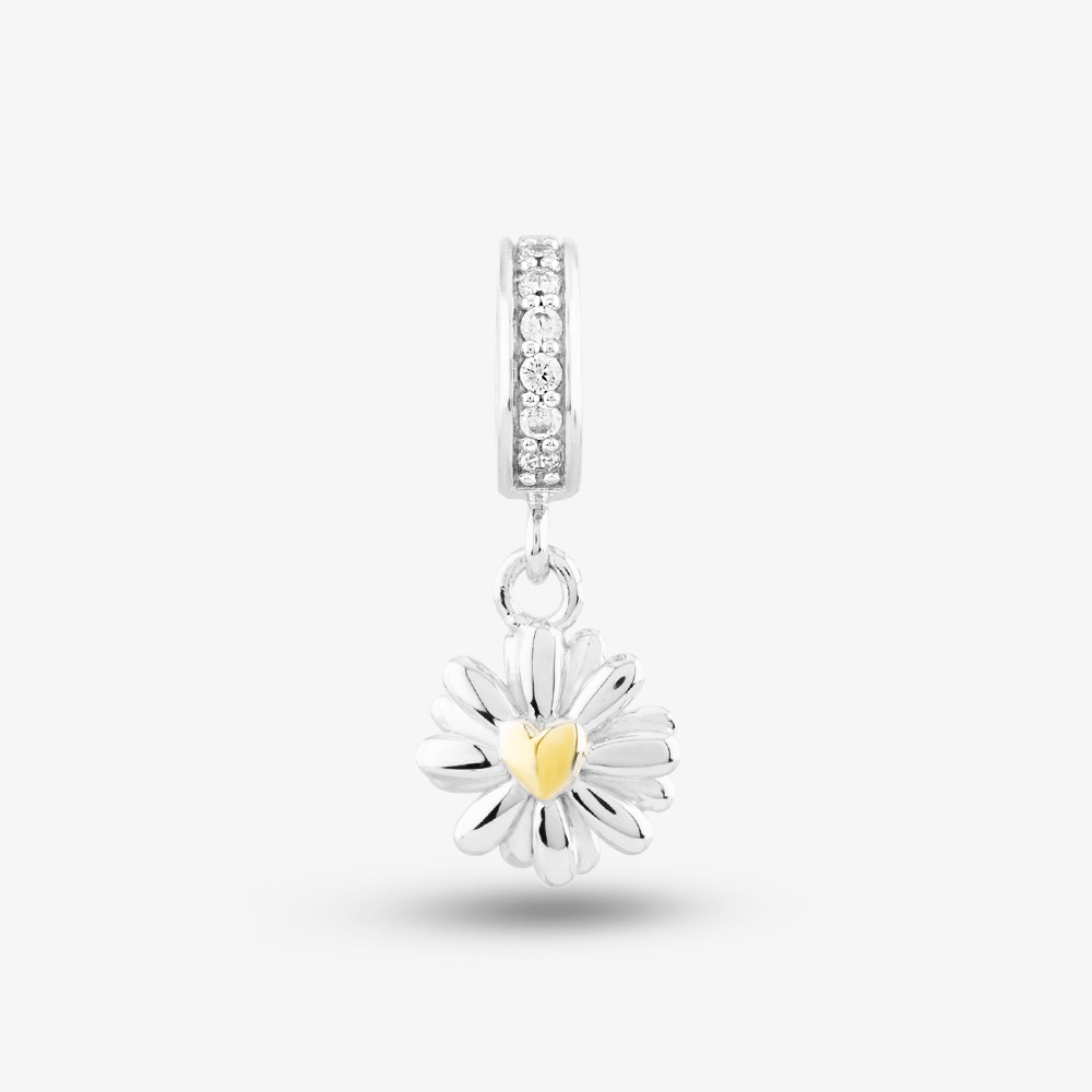 Rosa Lea Daisy Flower Dangle Charm AM-2THB028906