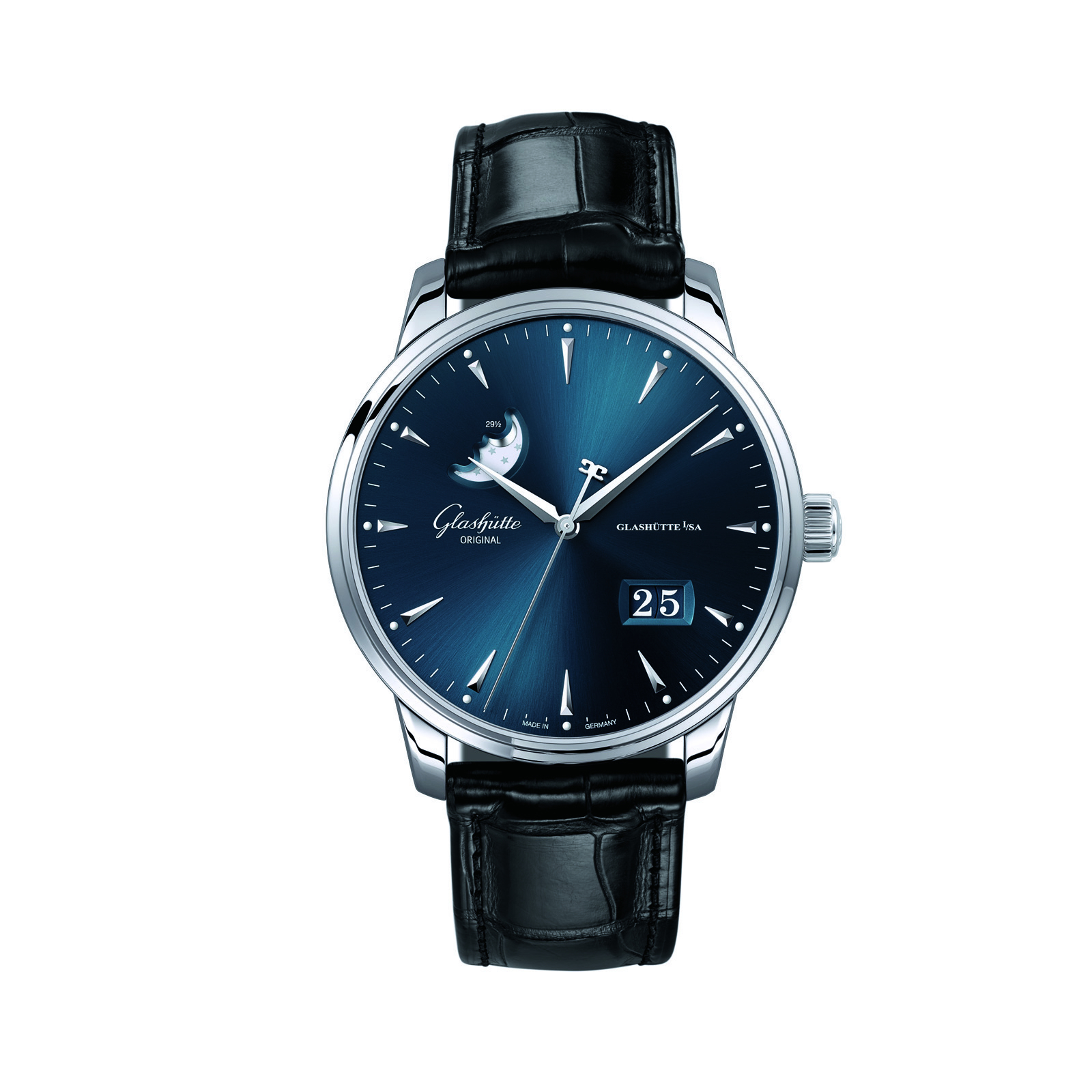 Glash&uuml;tte Authentic Senator Excellence 42mm Mens Watch 1-36-04-04-02-30