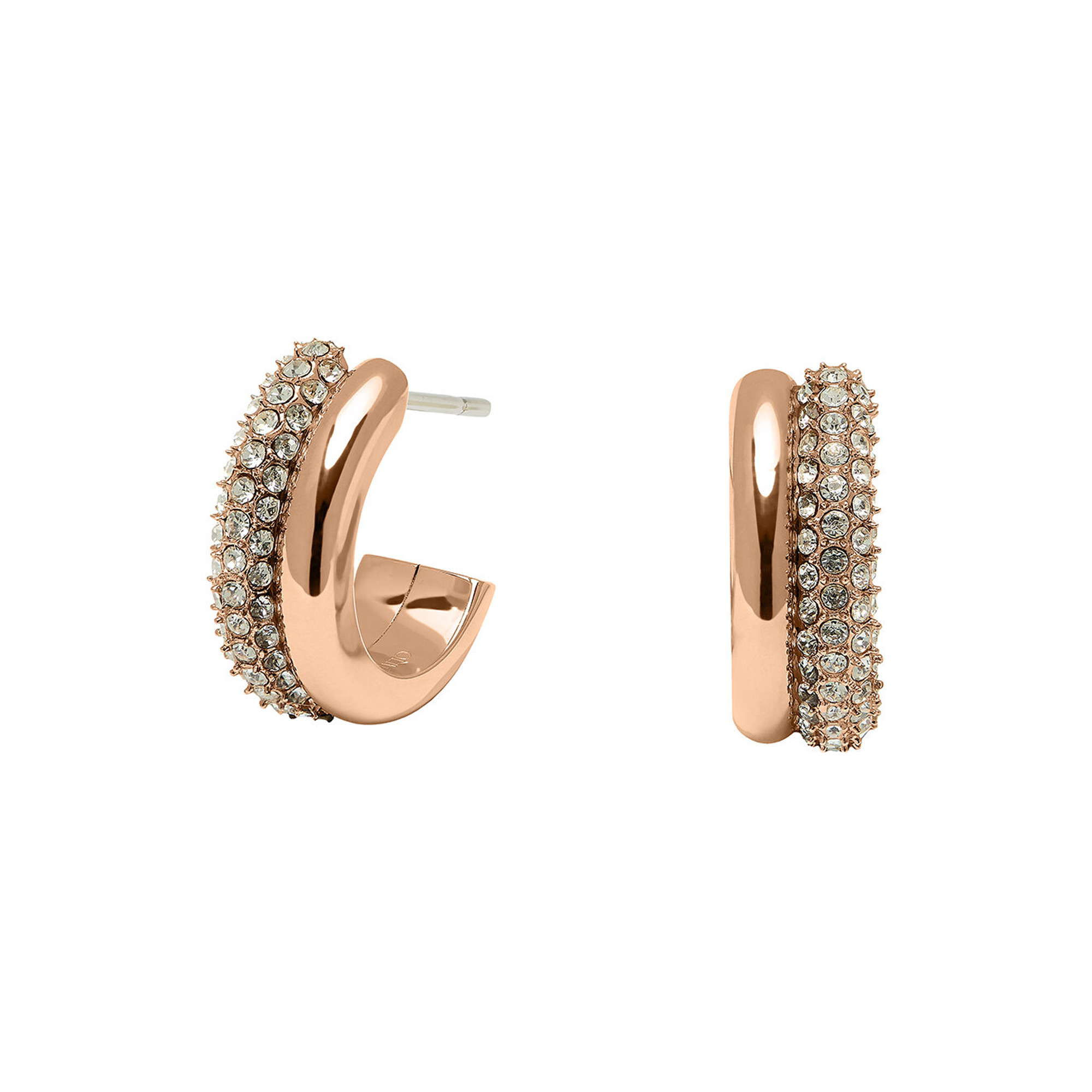 Olivia Burton Vintage Entwine Rose Gold Hoop Earrings 24100009