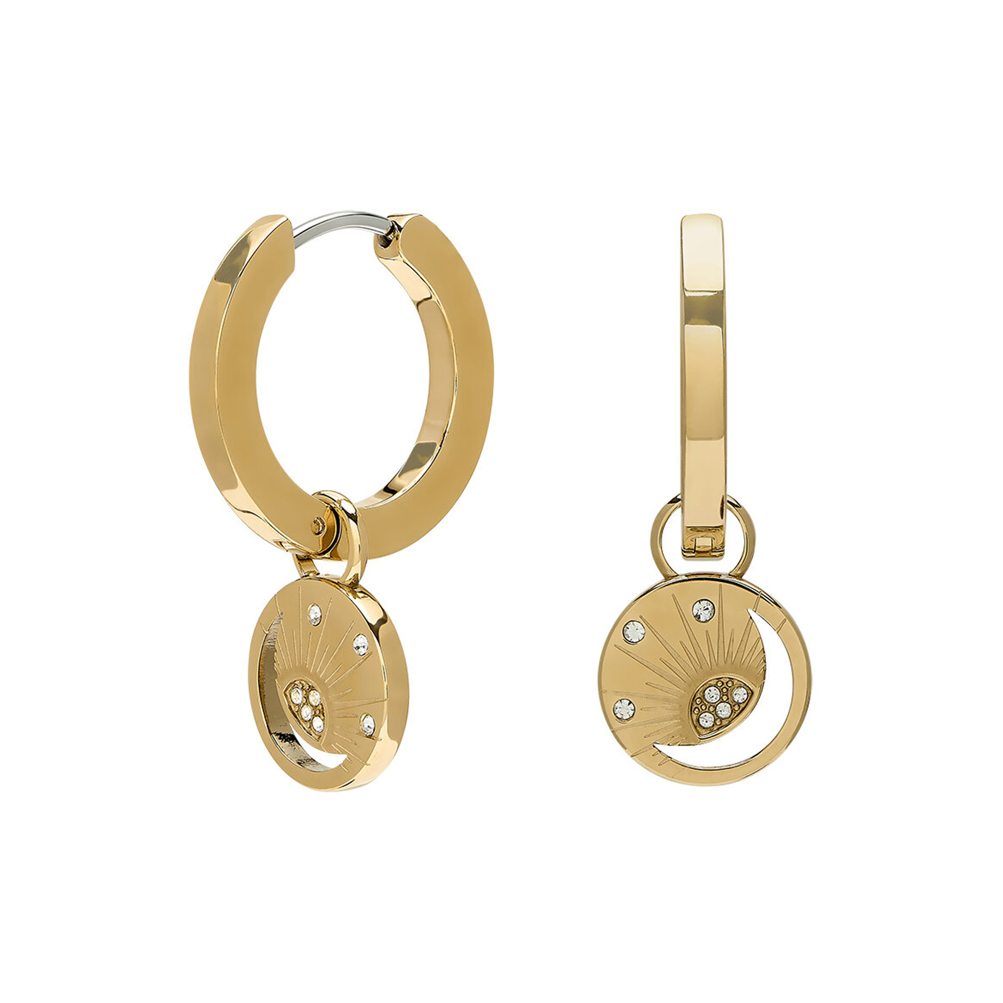 Olivia Burton Gold Celestial Solar Huggie Earrings 24100163