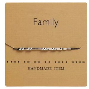 Adjustable Inspirational Morse Code Bracelet – 9 Choices
