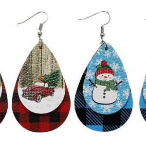 Christmas Leather-based Earrings – 4 Design Choices