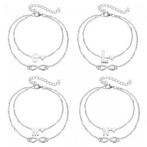 Preliminary Anklet with Infinity and Center Symbols – 26 Choices!