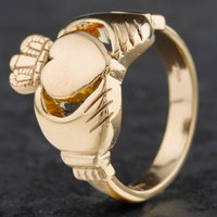 Pre-Owned 9ct Yellow Gold Claddagh Ring 4115320