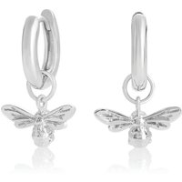 Olivia Burton Silver Fortunate Bee Huggie Hoop Earrings OBJAME32N