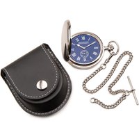 Jean Pierre Chrome Plated Quartz Pocket Watch D36
