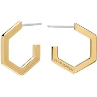 Olivia Burton Honeycomb Gold Plated Small Hoop Earrings 24100155
