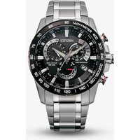 Citizen Mens Eco-Drive Perpetual Chrono A-T Bracelet Watch CB5898-59E
