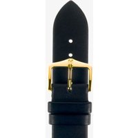 HIRSCH Italocalf 16mm Medium Black Leather Watch Strap 17802050-1-16