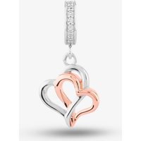 Rosa Lea Double Heart Dangle Charm AM-2THB031206