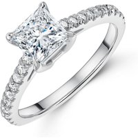 Platinum Princess Reduce 1.25ct Lab Grown Diamond Solitaire