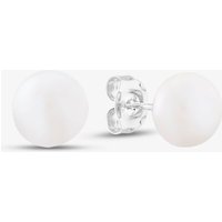 Silver 7mm White Side Drilled Freshwater Pearl Stud Earrings EOW107SD