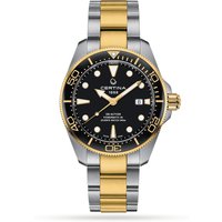 Certina DS Motion Diver Mens Watch CO032.607.22.051.00 Black Dial Bi Steel Bracelet