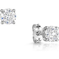 Platinum Lab Grown 1.00ct Spherical Sensible Diamond Earrings