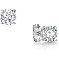 Platinum Lab Grown 1.50ct Spherical Sensible Diamond Earrings