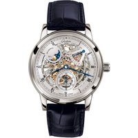 Glashutte Authentic Senator Moon Segment Skeletonized Mens Watch 1-49-13-15-04-30