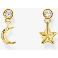 THOMAS SABO Gold Plated Moon & Star Earrings H2293-414-14
