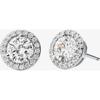 Michael Kors Sterling Silver Round Cubic Zirconia Cluster Stud Earrings MKC1035AN040