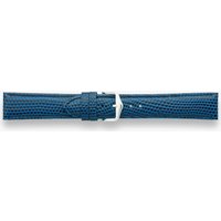 Darlena Chester Blue Leather Silver Buckle Watch Strap 1203