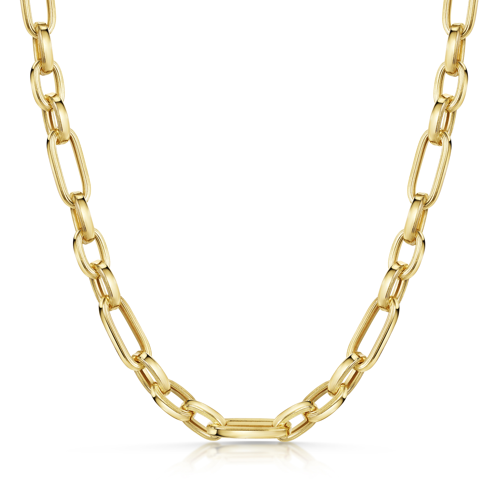 9ct Yellow Gold 18″ Figaro Chain