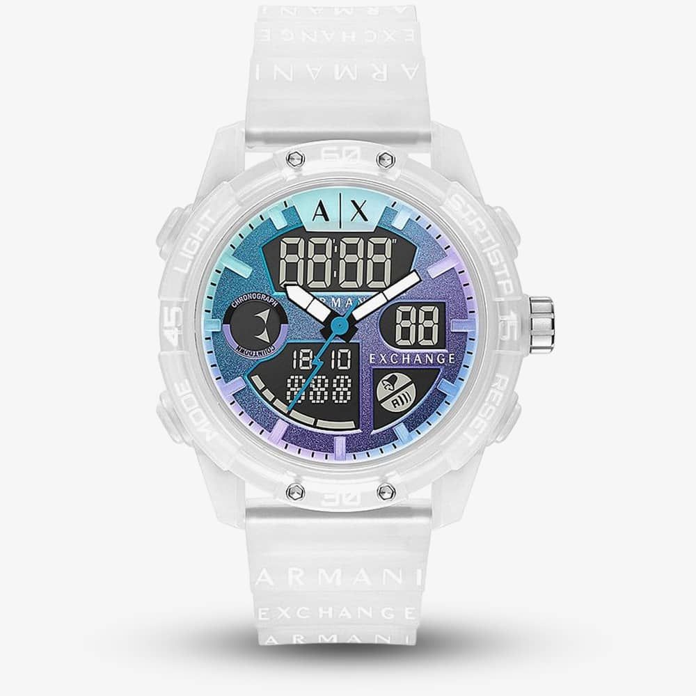 Armani Exchange D-Bolt Dual Display Strap Watch AX2963