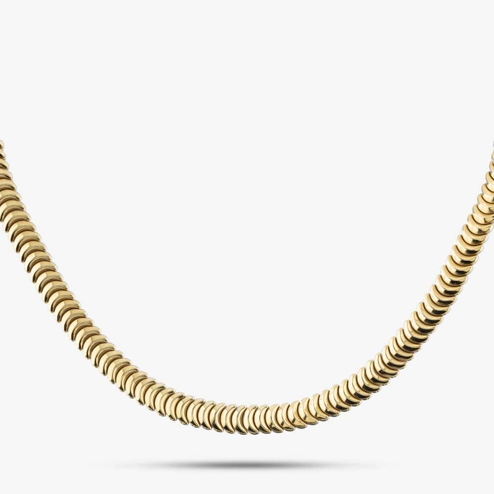 Pre-Owned 18ct Two Colour Gold Reversible 17 Inch Bar Chain 41041112