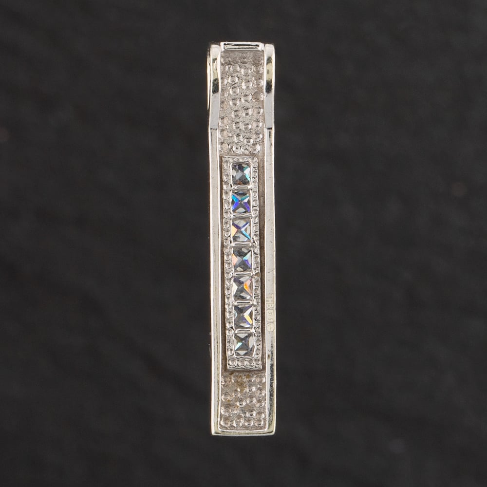 Pre-Owned 9ct White Gold Cubic Zirconia Loose Pendant 4114945