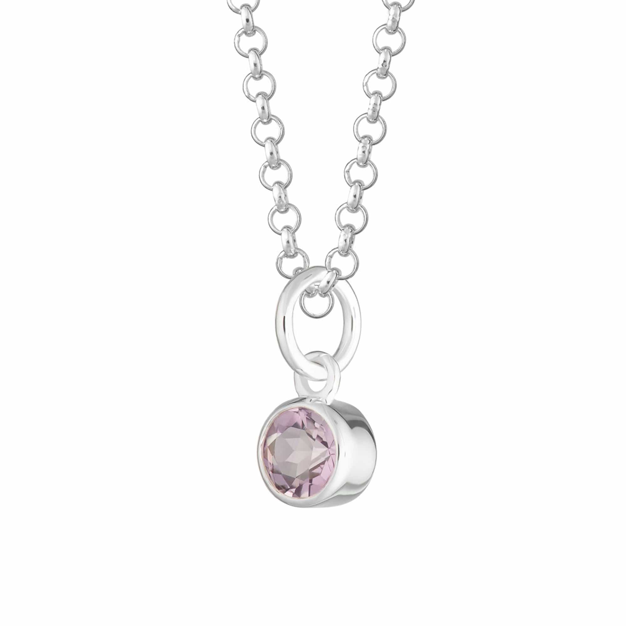 February Birthstone Necklace (Amethyst)