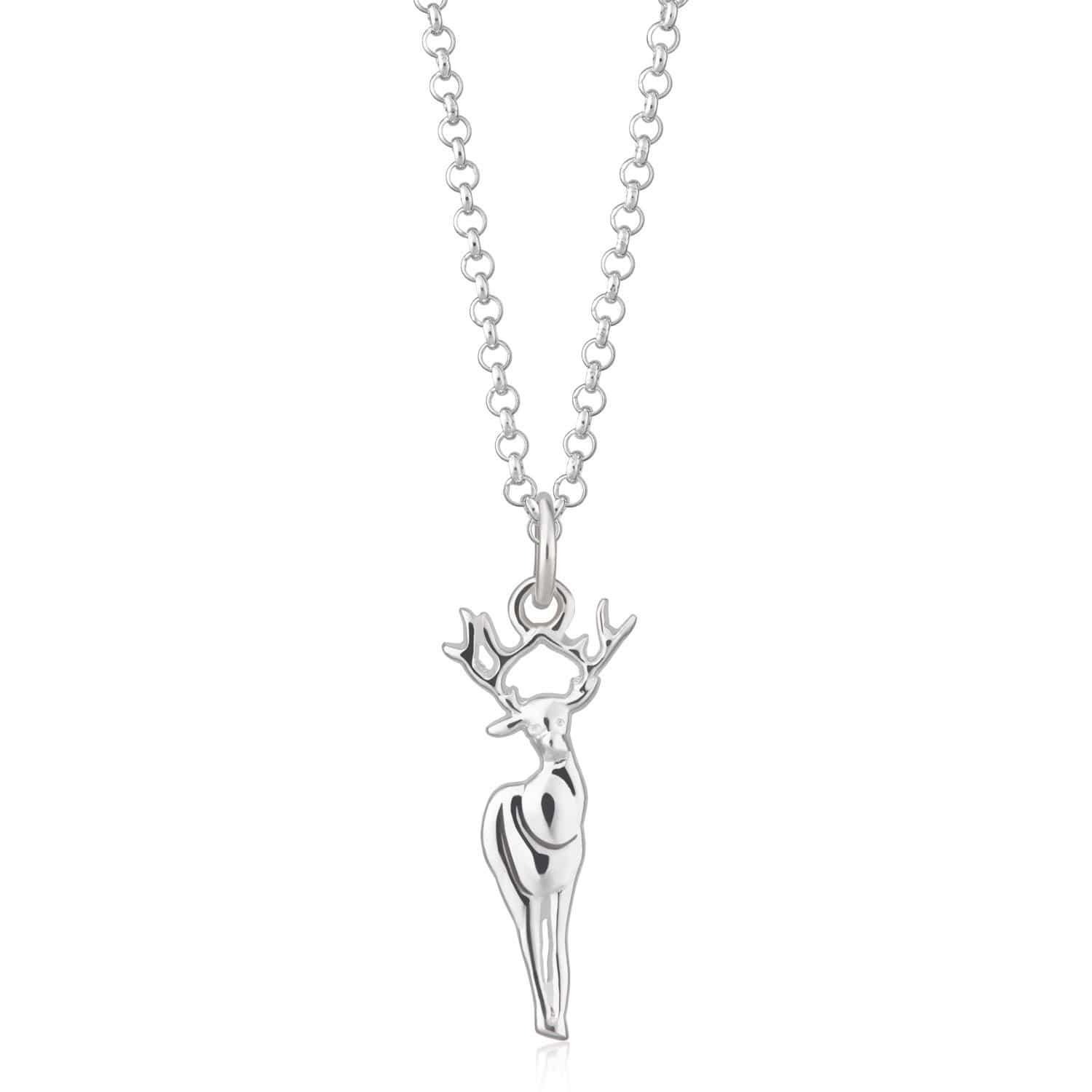 Silver Deer Necklace