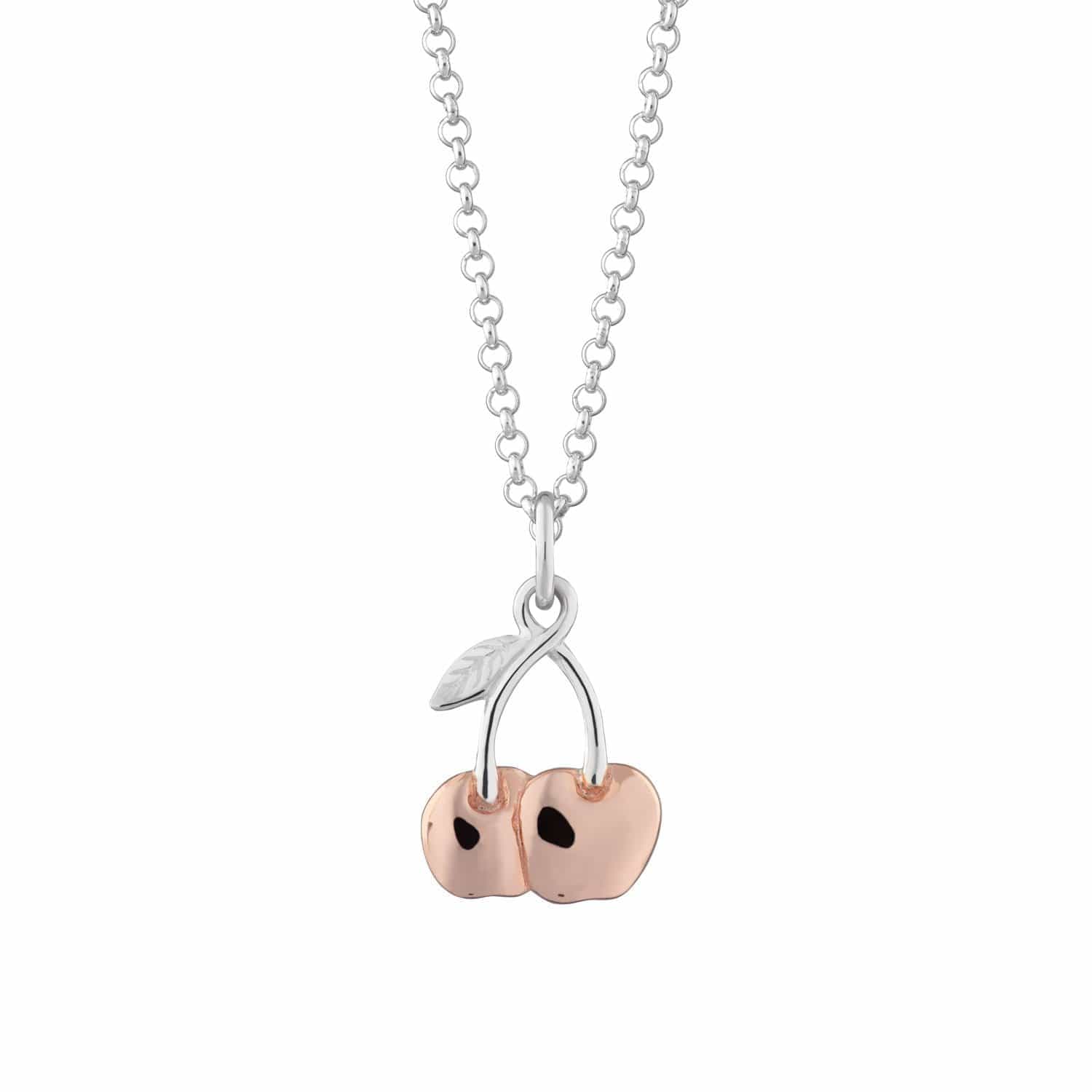 Silver Cherry Necklace