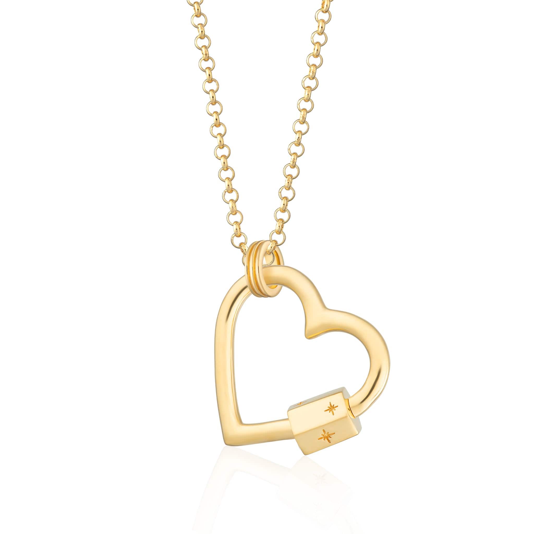 Gold Plated Middle Carabiner Allure Collector Necklace