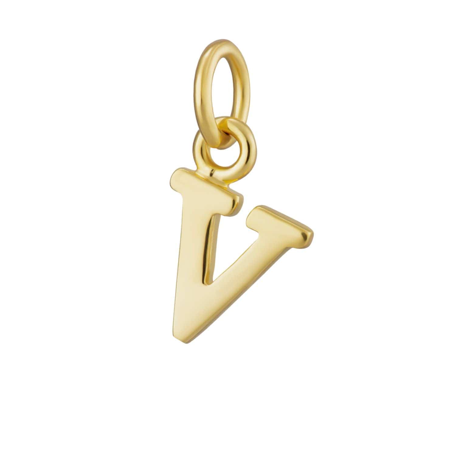 Gold Plated Letter Charms
