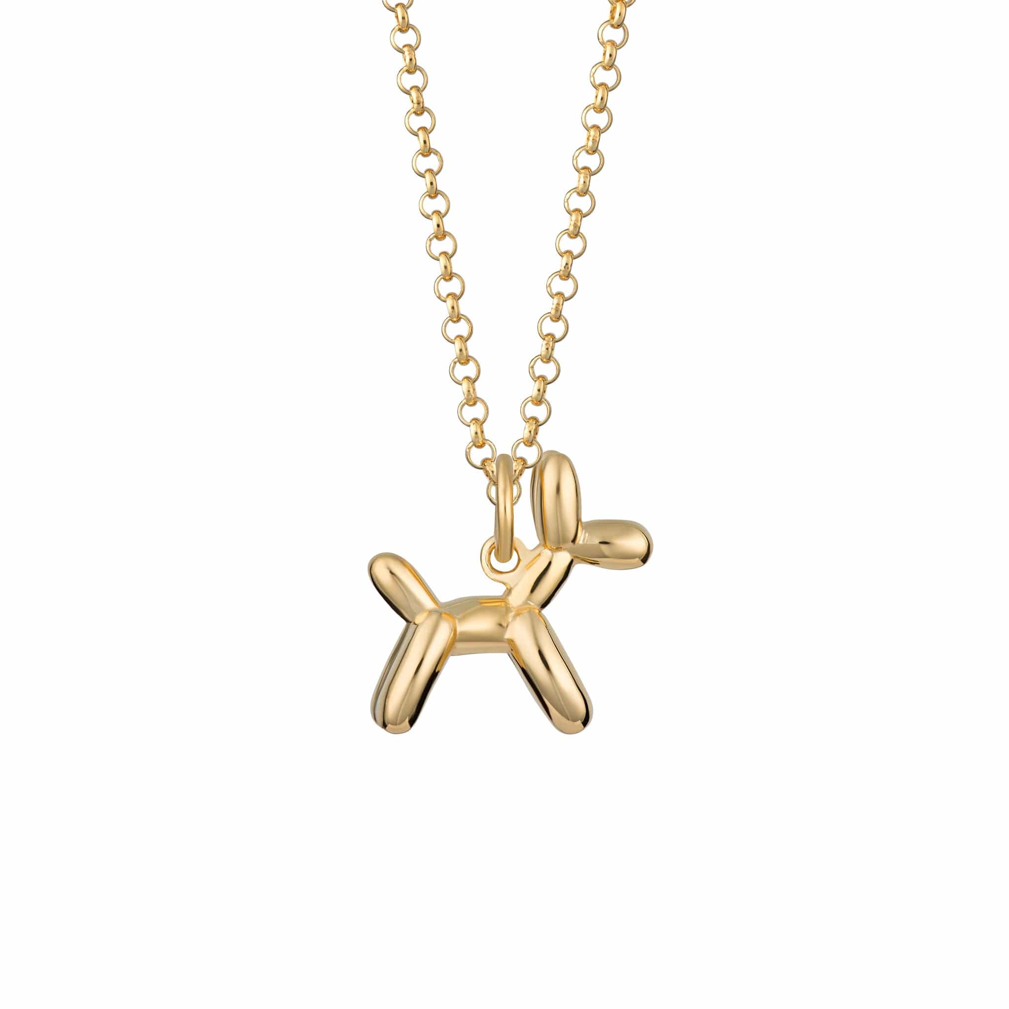 Gold Plated Balloon Canine Necklace