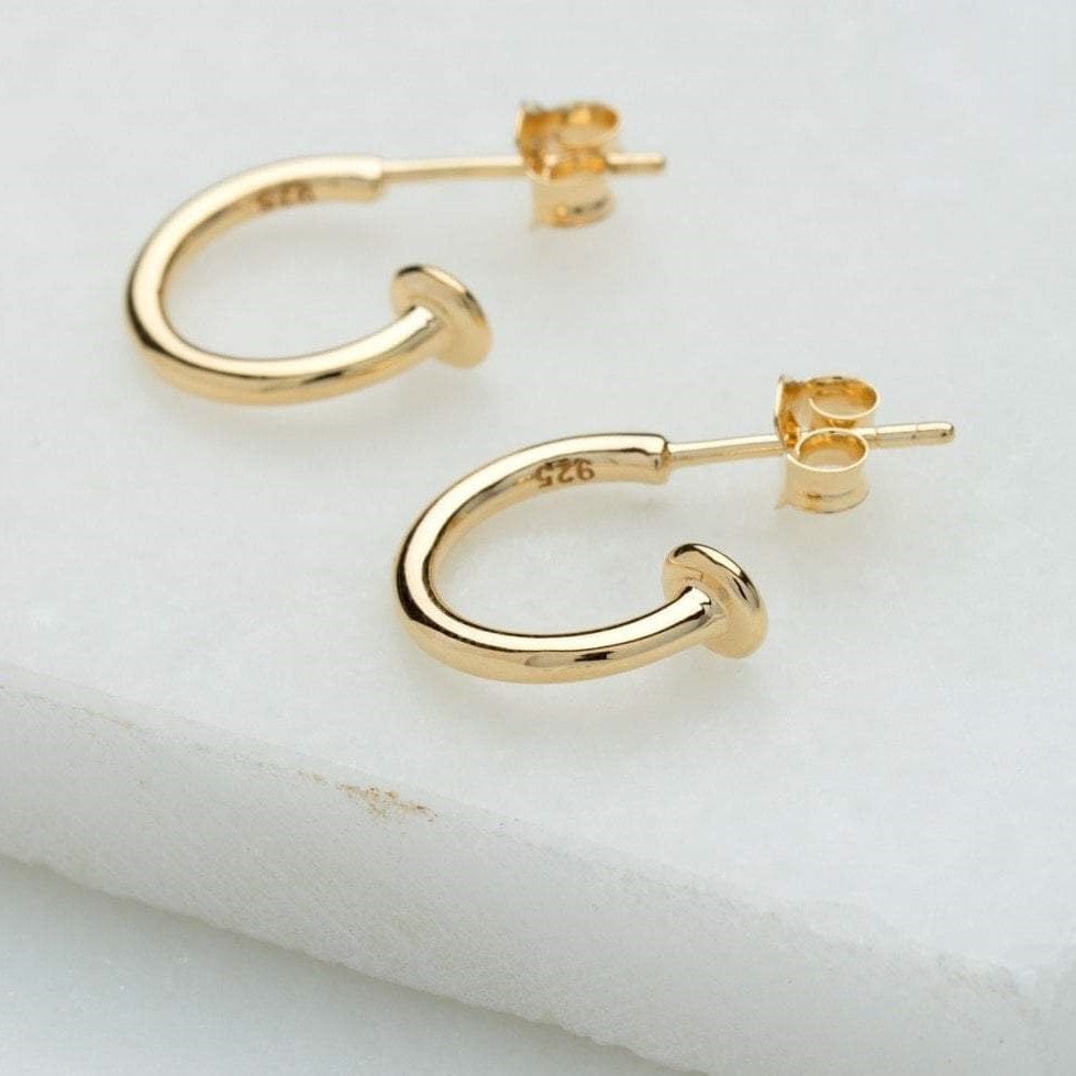 Gold Plated Attraction Hoop Earrings