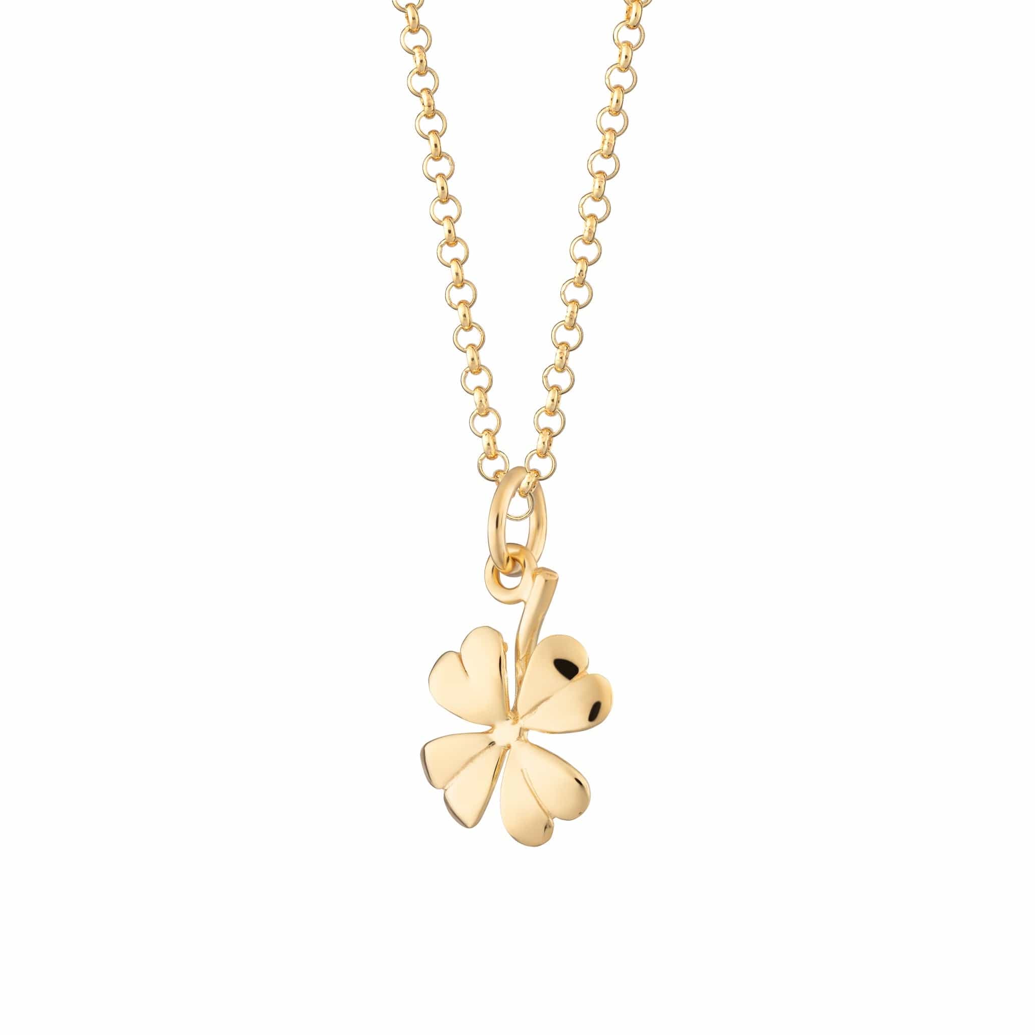 Gold Plated 4 Leaf Clover Necklace
