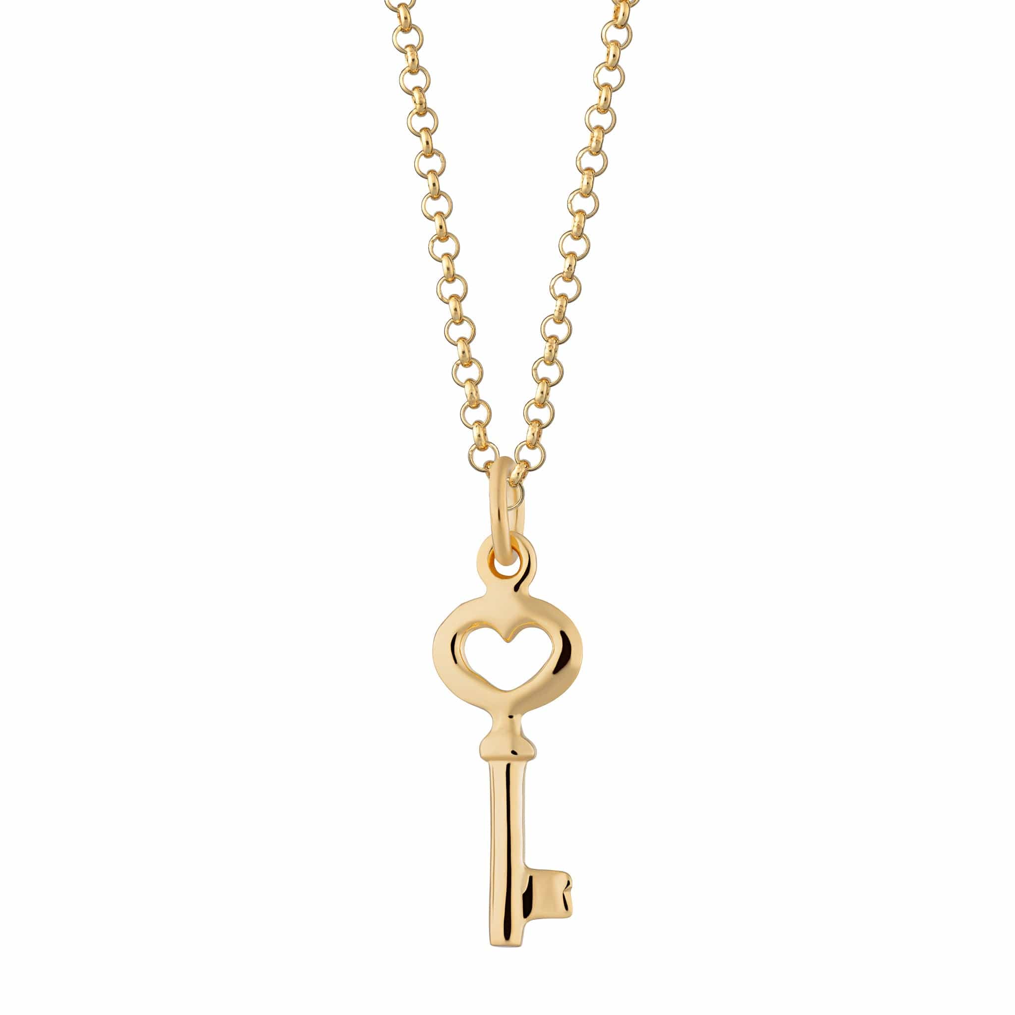 Gold Plated Key Necklace